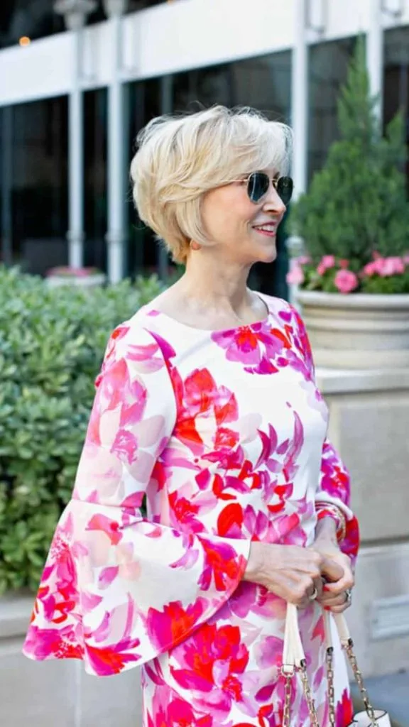 floral dress over 40 years old