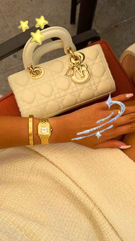 lady dior bags white