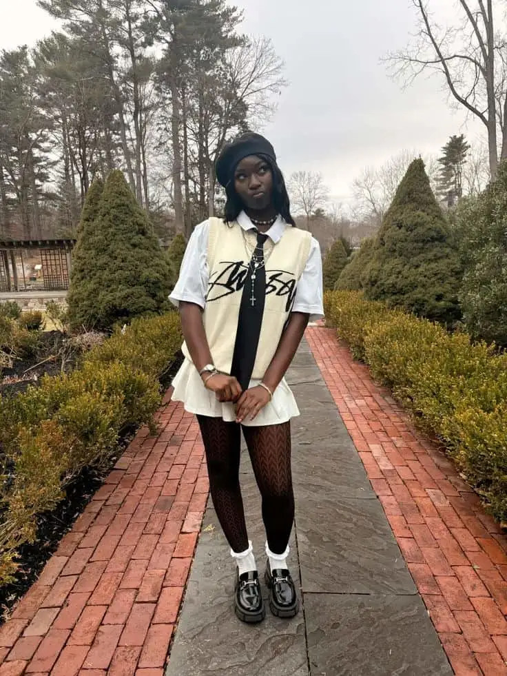 BLACK girl moccasins outfit 