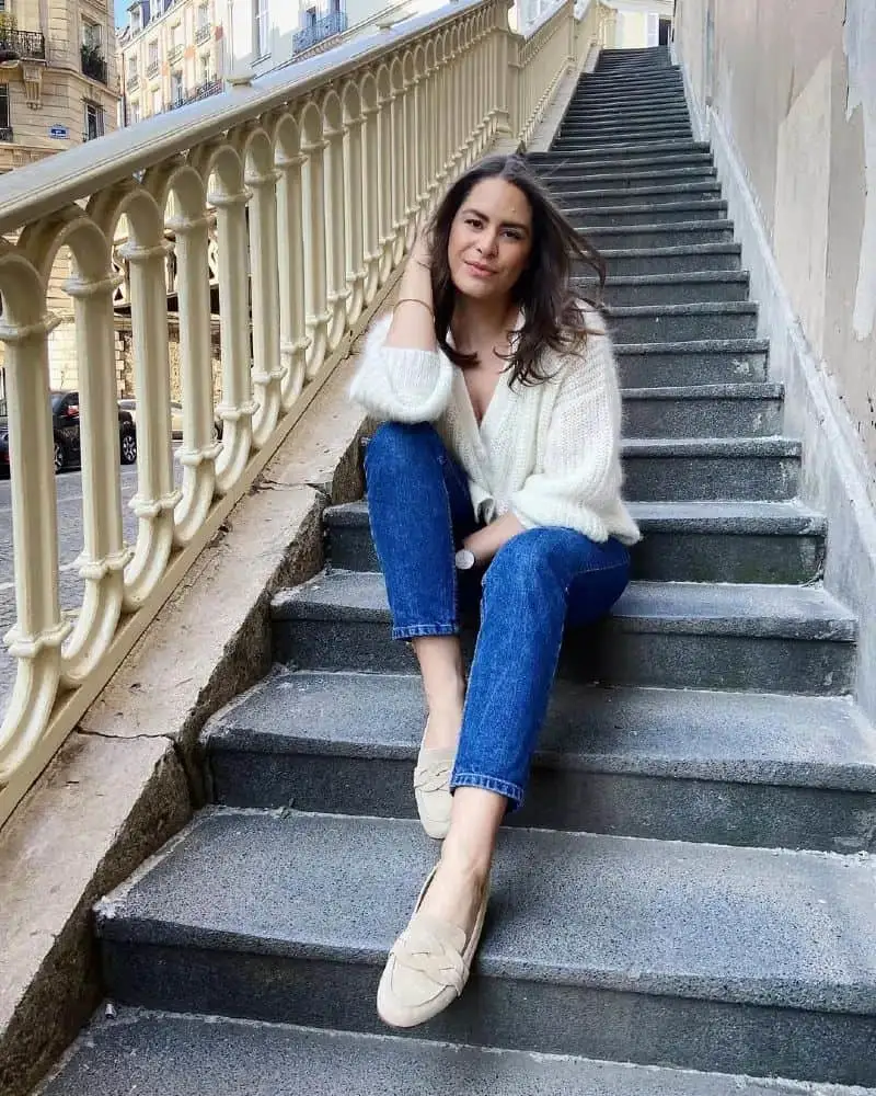 moccasins and jeans outfit