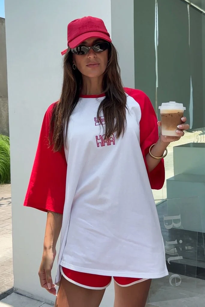 OVERSIZED raglan tee women fashion