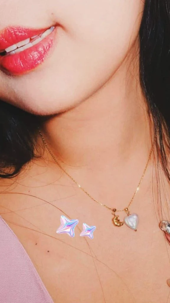 charm heart pearl necklace