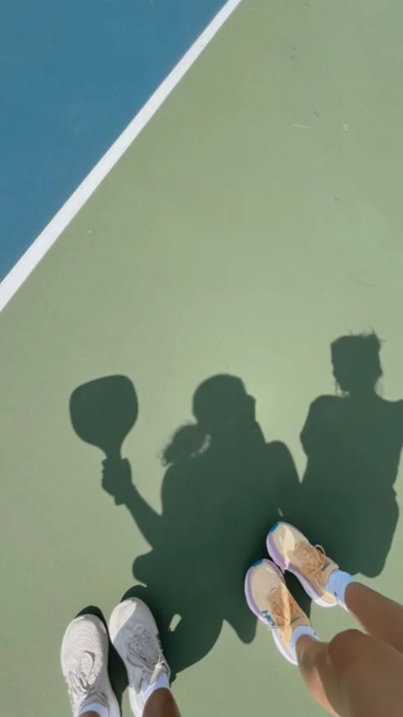 pickleball pose for photo