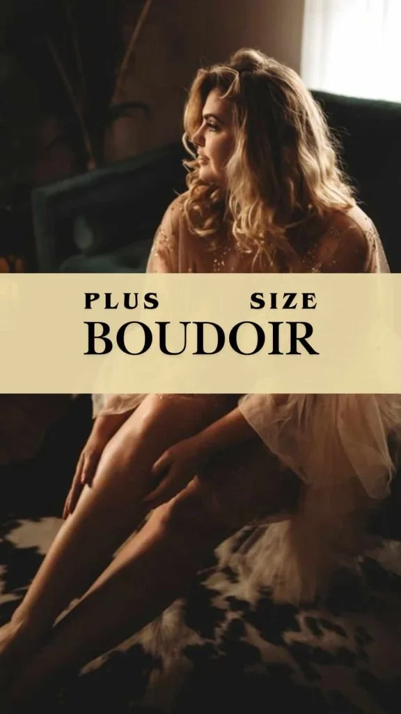 PLUS SIZE boudoir elegant outfit