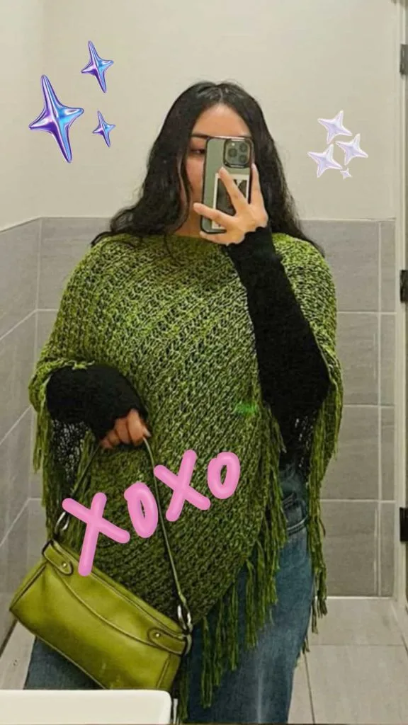PLUS SIZE bar outfit ideas poncho