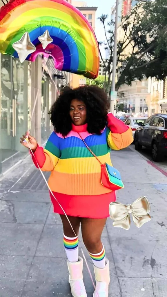 black girl plus size pride outfits