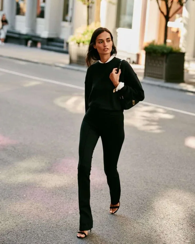 tapered pants outfits monotone