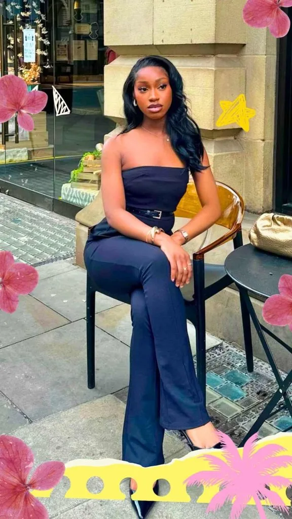 tapered pants outfits monotone black girl