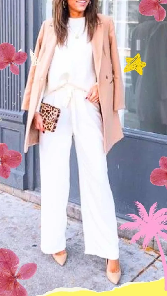 white ponte pants outfit ideas white pants
