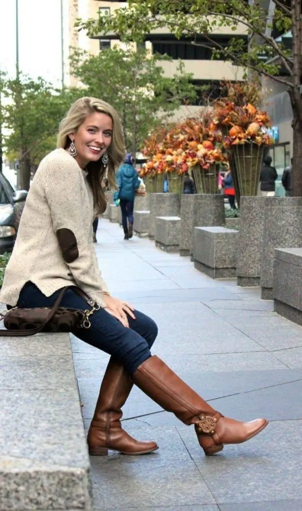 jeans and riding boots