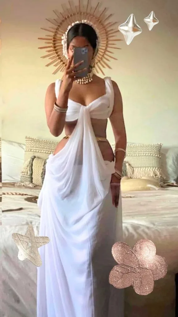 toga party white dress