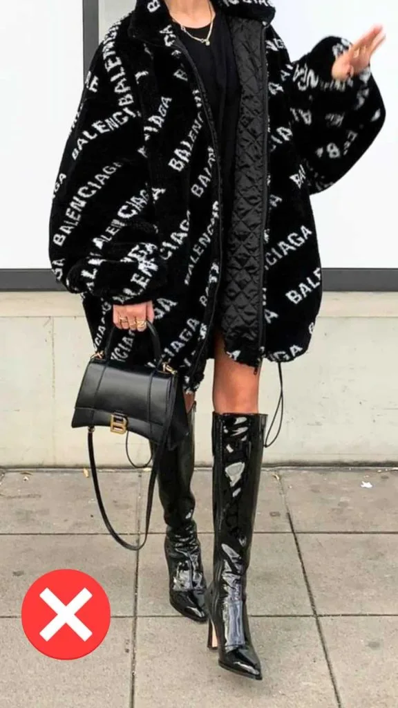 avoid big designer logos 