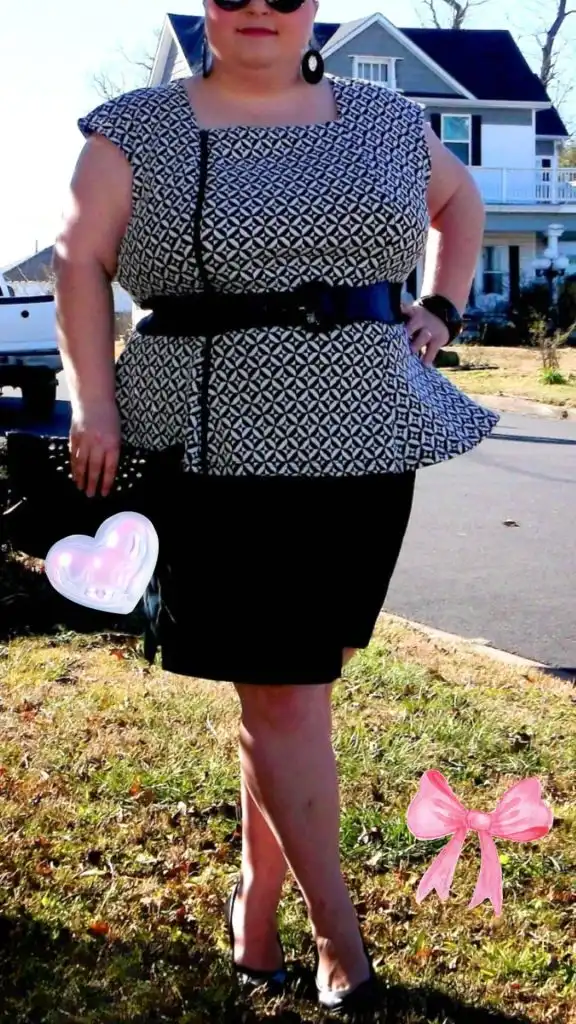 plus size peplum dress