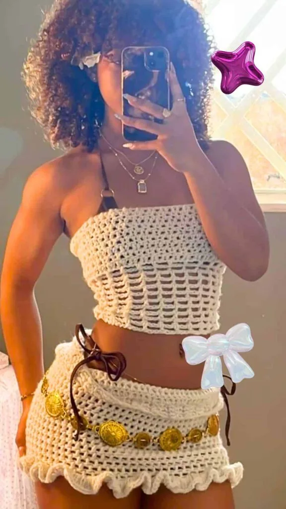 crochet top artsy fashion