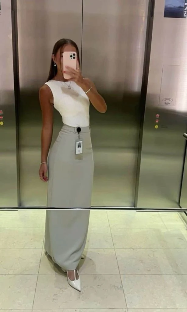 elegant simple outfit law school