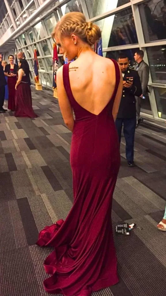 military ball dress