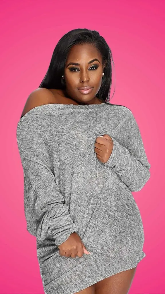 oversized sweater outfit boudoir