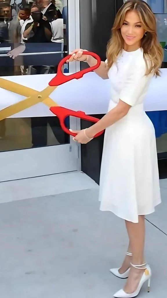 ribbon cutting company ceremony dress