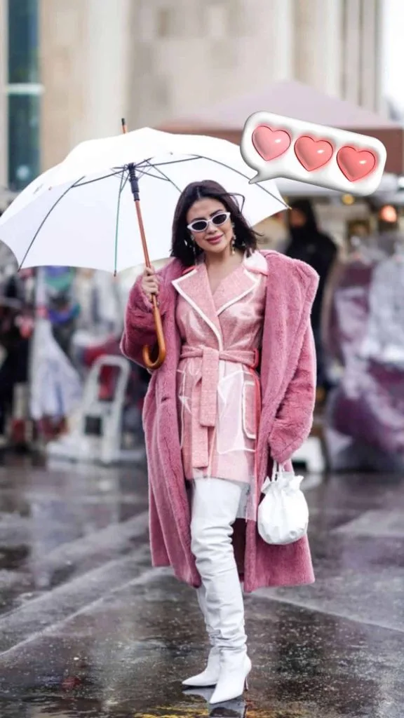 rainy wedding outfit guest