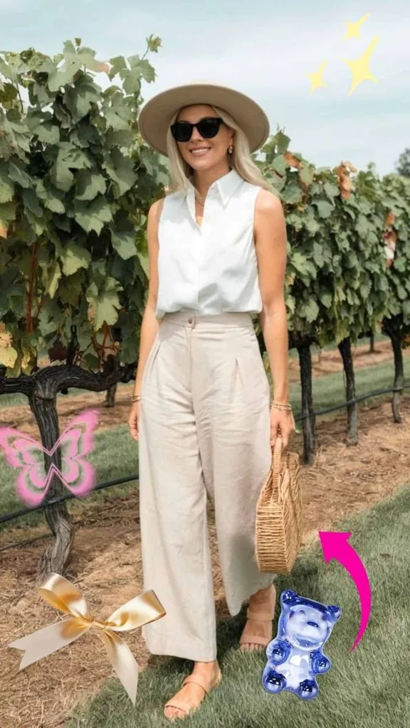 winery classy outfit summer