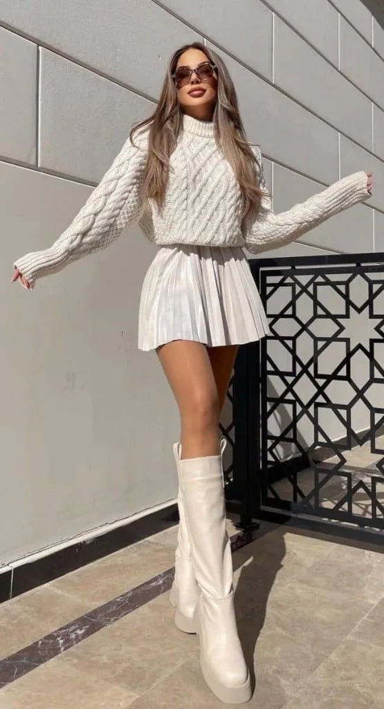 winter white outfit