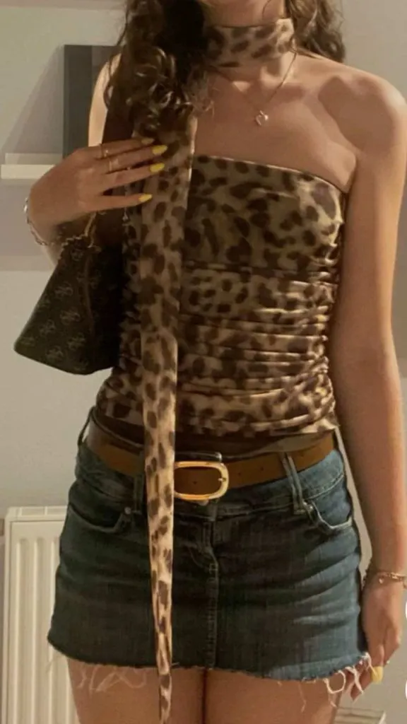 leopard top EDM concert outfit ideas what to wear to edc music festivals