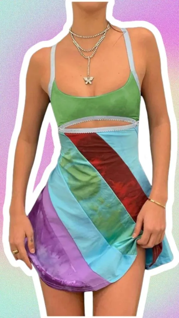Rainbow party dresses