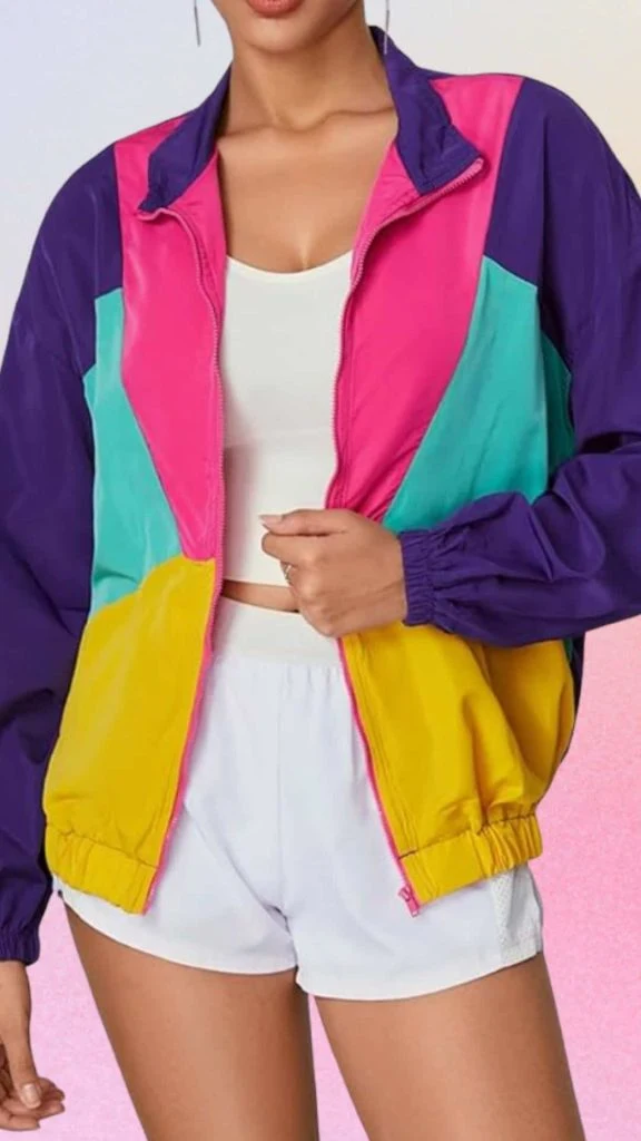 Windbreaker women outfit ideas