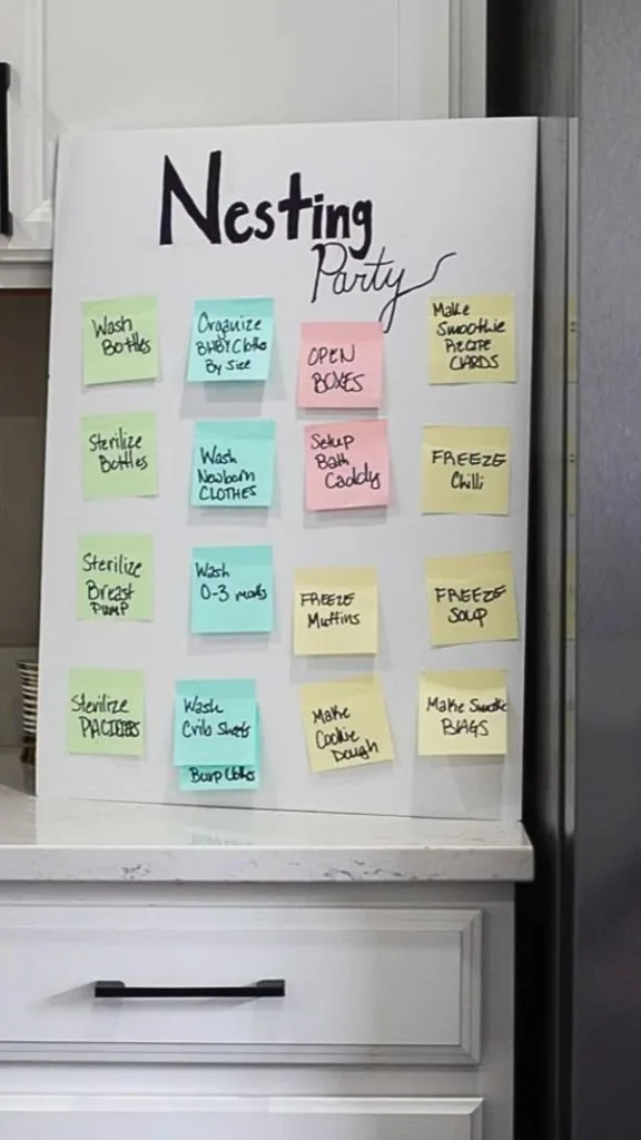 nesting party checklist