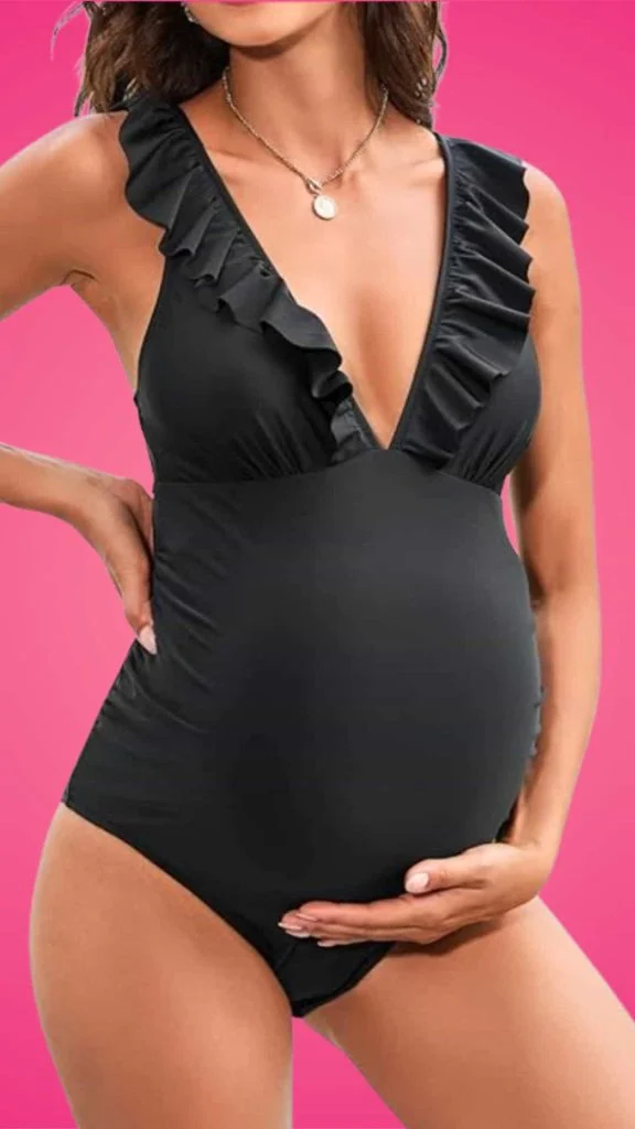 maternity black bodysuit amazon