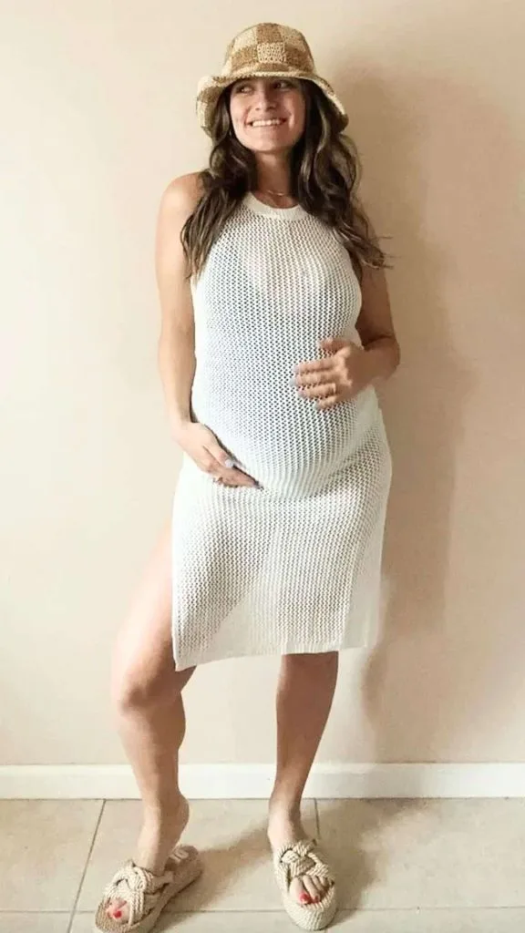 Pregnancy festival outfits crochet dress