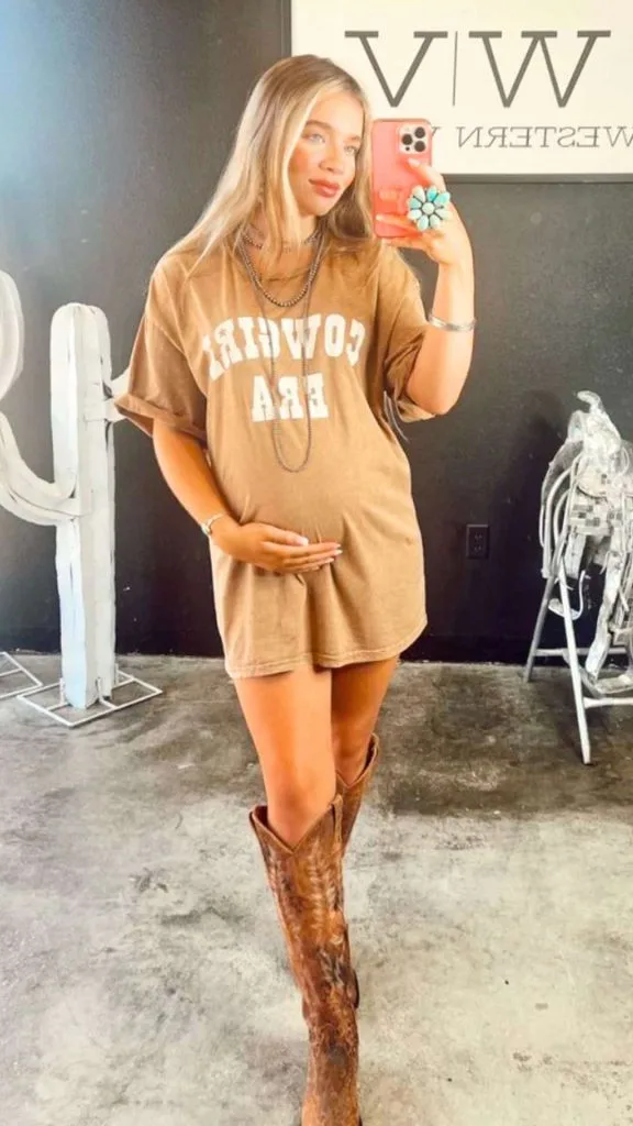 Pregnancy festival outfits tee shirt dress