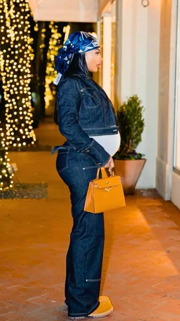 Pregnancy festival outfits bandana scarf black women