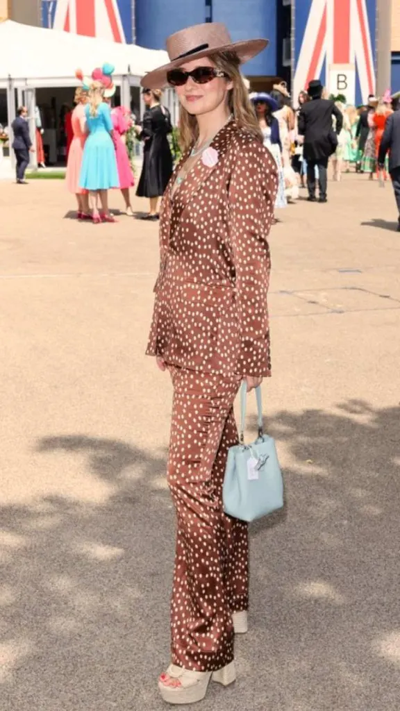 polka dot suit Royal Ascot outfit ideas