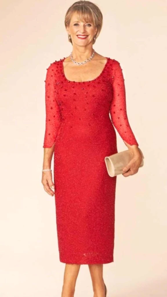 90th birthday party outfit red dress
