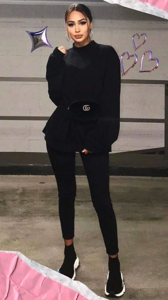 Balenciaga speed trainer monochrome outfits