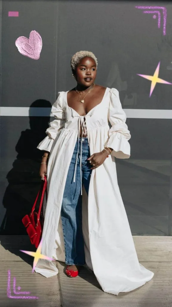 dress over jeans outfits style black girl