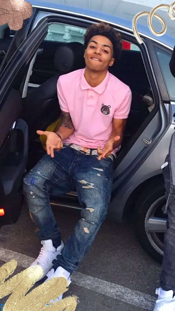 pink polo black guy fashion