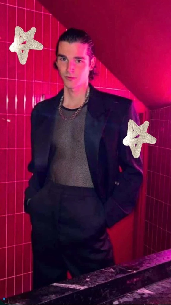 gay party mesh top guy