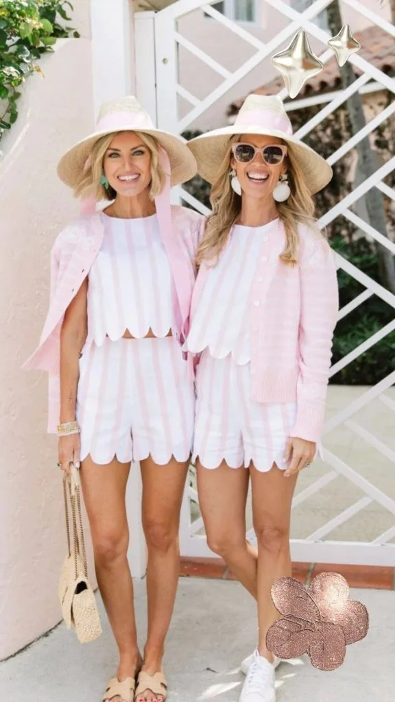 country club outfits pink