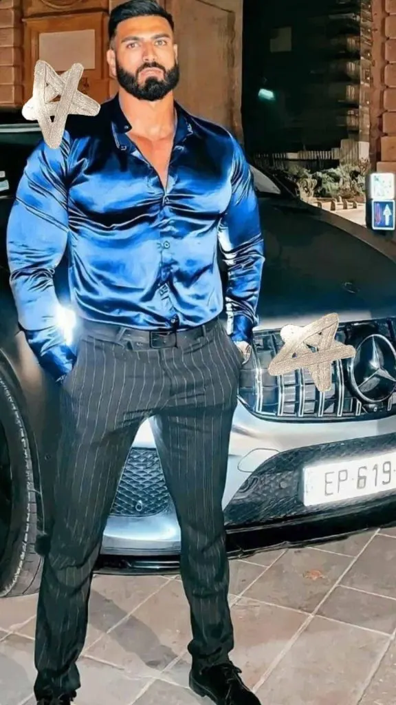 SATIN shirt classy men outfit