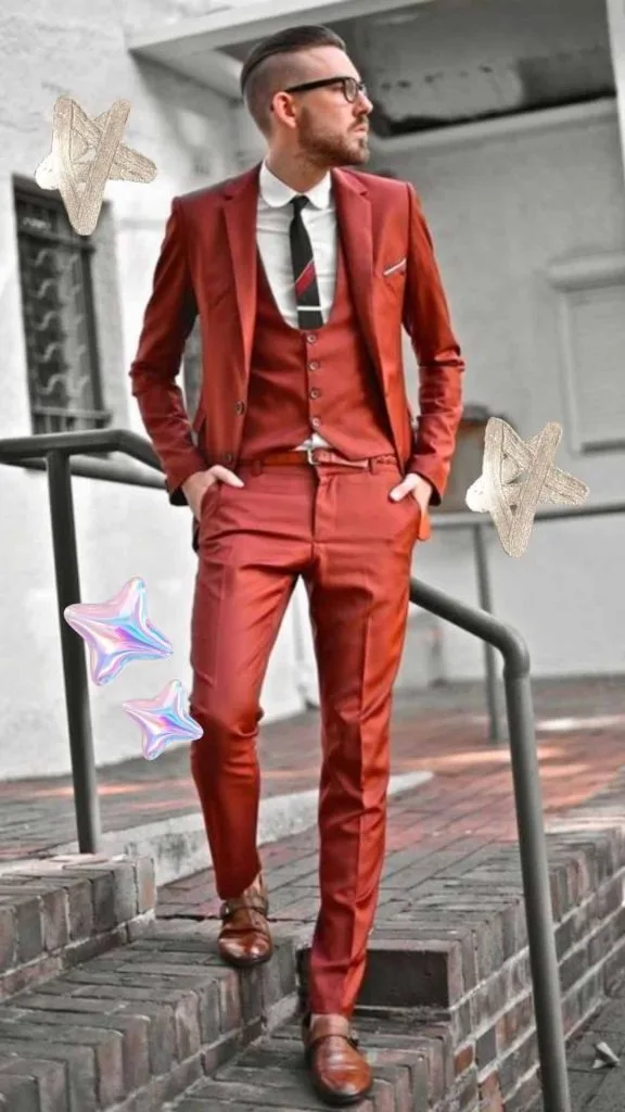 dapper outfit homecoming red guy