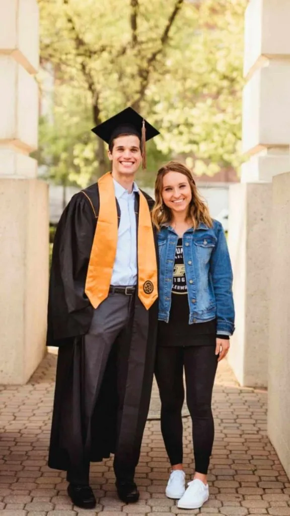 casual couple graduation outfits