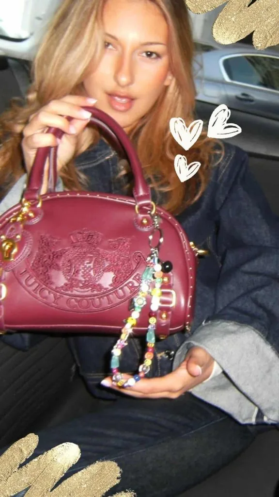 how to style juicy couture bag