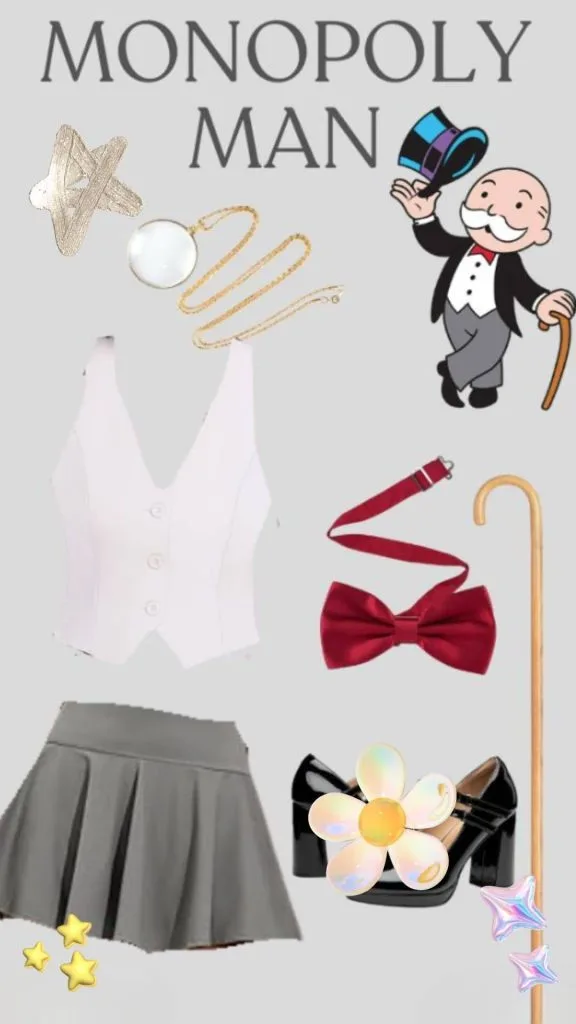 monopoly man party outfit ideas