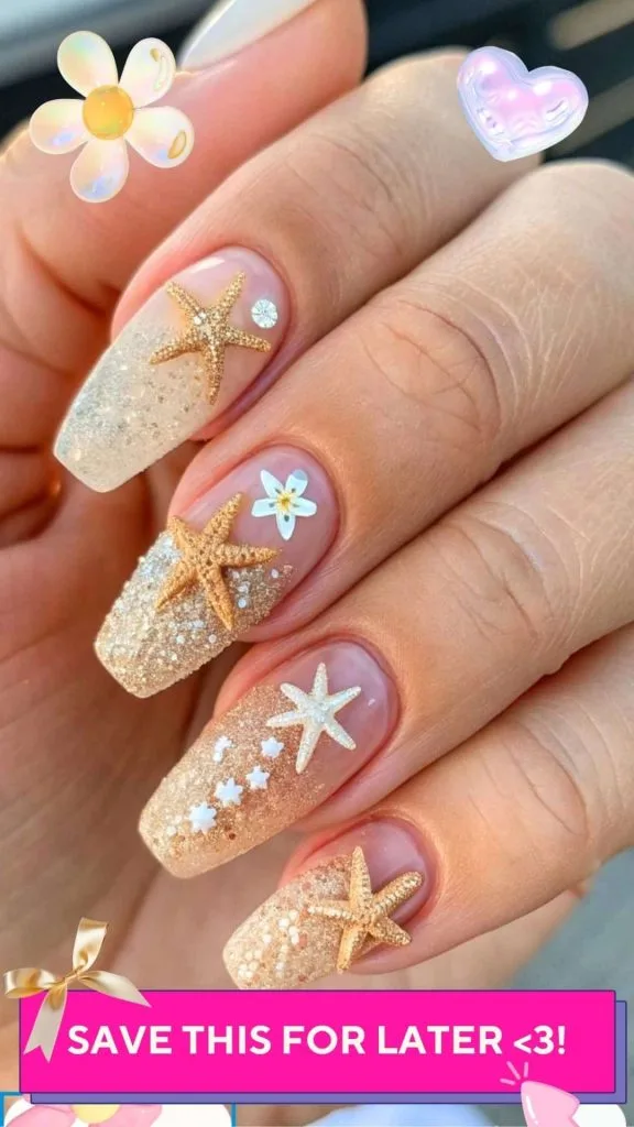 beachy starfish mail inspo