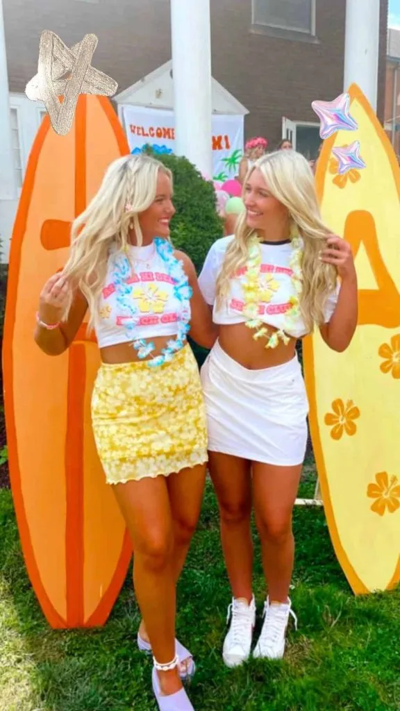 summer tropical party outfit tropical