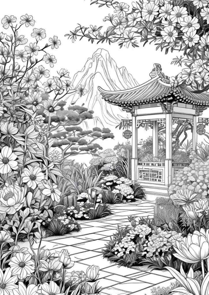 Soothing colouring pages for adults