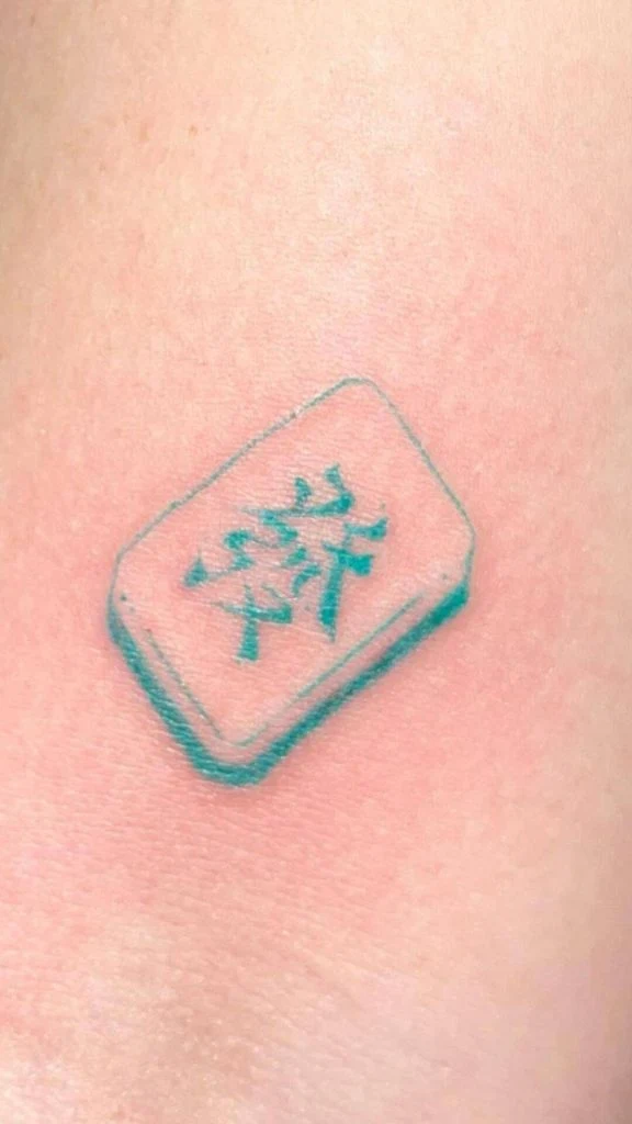 Asian Style Tattoos Mahjong