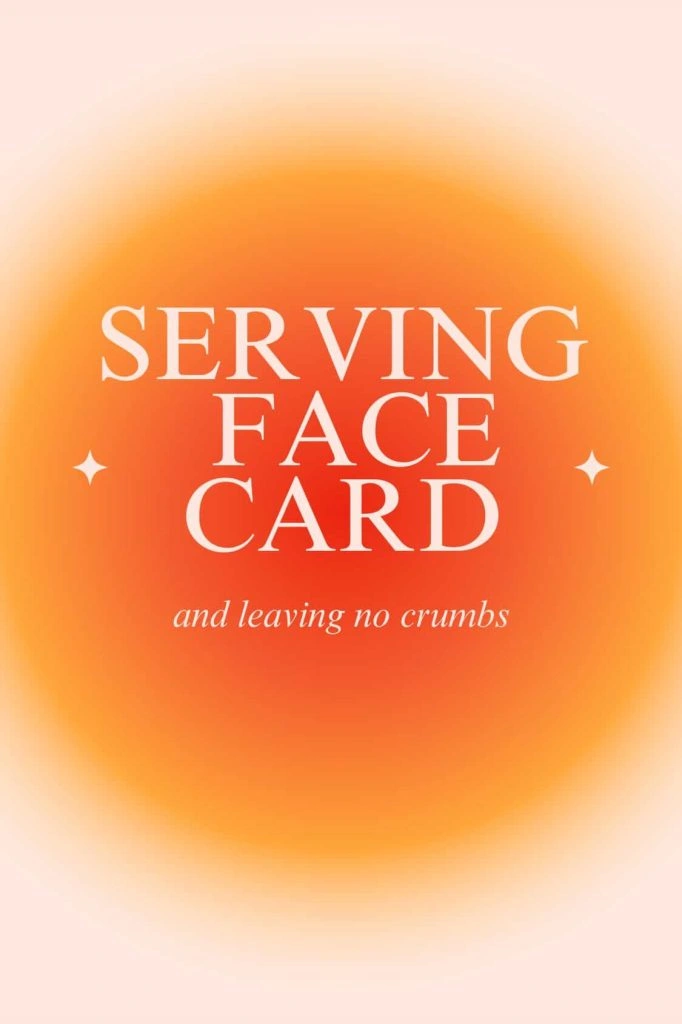 face card caption for Instagram